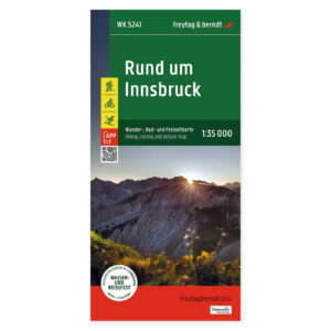 Innsbruck og omegn – turkart (vannfast) – forside