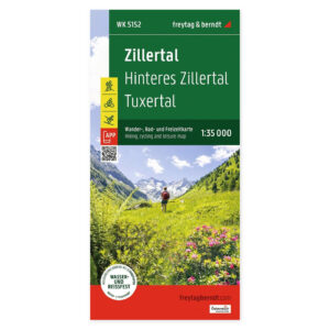 Zillertal – turkart (vannfast) – forside