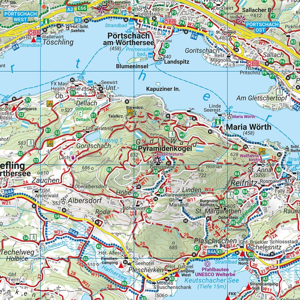 Innsbruck, Stubai, Sellrain og Brenner – turkart (vannfast) – innholdseksempel 3