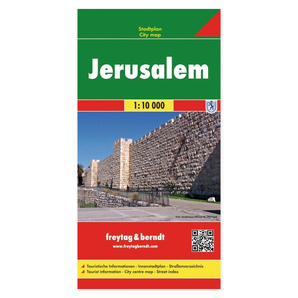 Jerusalem – bykart (flerspråklig) – forside