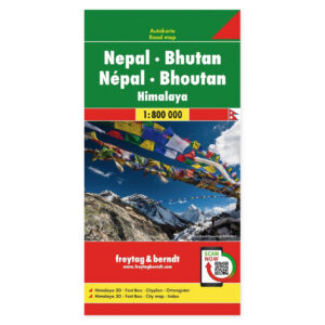Nepal og Bhutan – veikart (flerspråklig) – forside