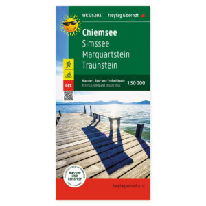 Chiemsee, Simssee, Marquartstein og Traunstein – turkart (vannfast) – forside