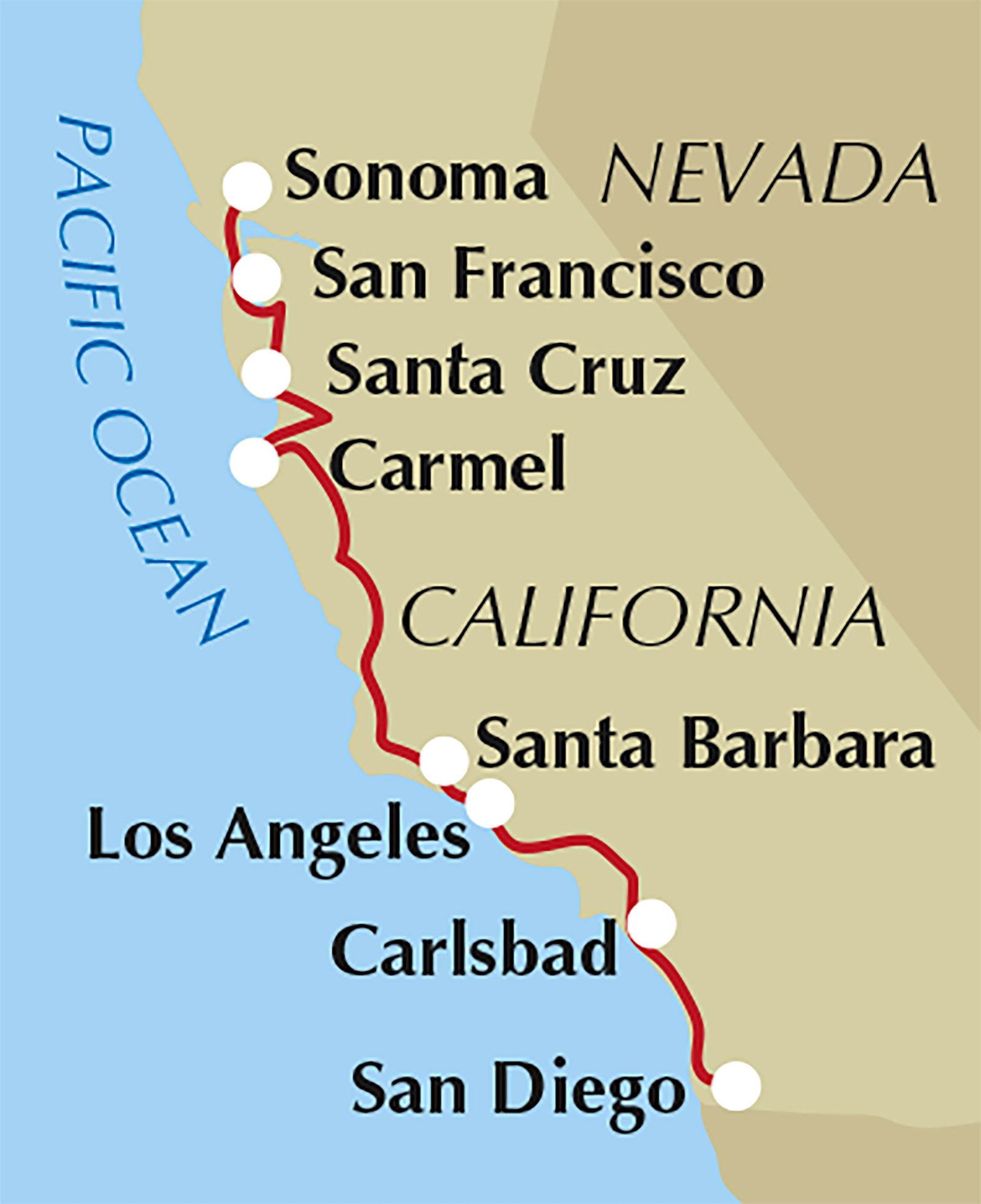Hiking and Cycling the California Missions Trail – bla i boken