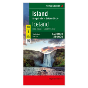 Veikart over Island fra freytag & berndt