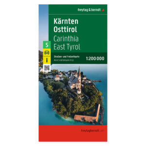Freytag & Berndt veikart over Kärnten og Øst-Tirol i målestokk 1:200 000.