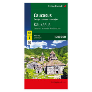 Kaukasus veikart 1:700 000 som dekker Georgia, Armenia og Aserbajdsjan – freytag & berndt