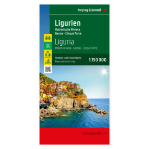 Veikart over Liguria fra freytag & berndt