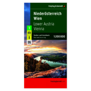 Veikart over Nedre Østerrike og Wien fra freytag & berndt