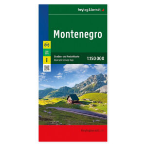 Veikart over Montenegro fra freytag & berndt