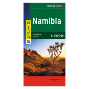 Forsiden av Namibia veikart fra freytag & berndt