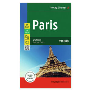 Forsiden av Paris bykart i lommeformat fra freytag & berndt