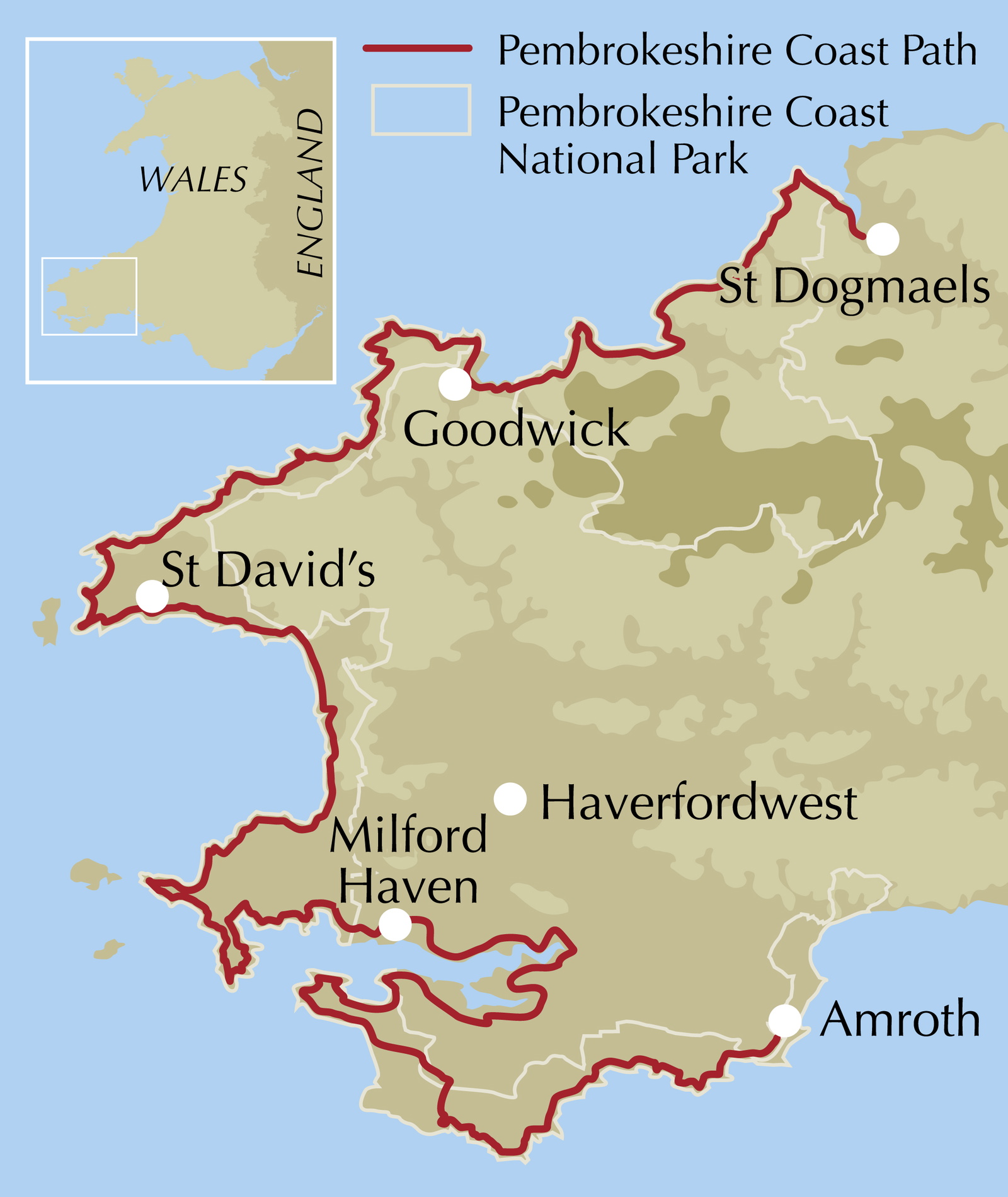 Pembrokeshire Coast Path Map Booklet – book preview