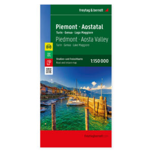 Veikart over Piemonte og Aostadalen fra freytag & berndt