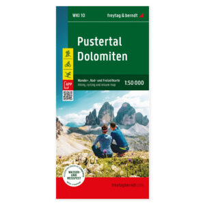 Turkart over Pustertal og Dolomittene fra freytag & berndt