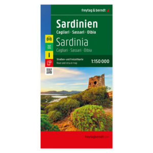 Veikart over Sardinien fra freytag & berndt