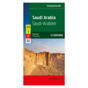 Veikart over Saudi-Arabia fra freytag & berndt