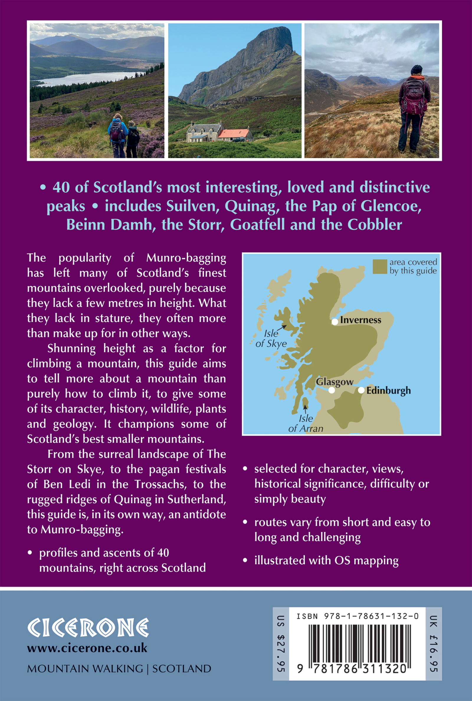Back cover of Scotland's Best Small Mountains