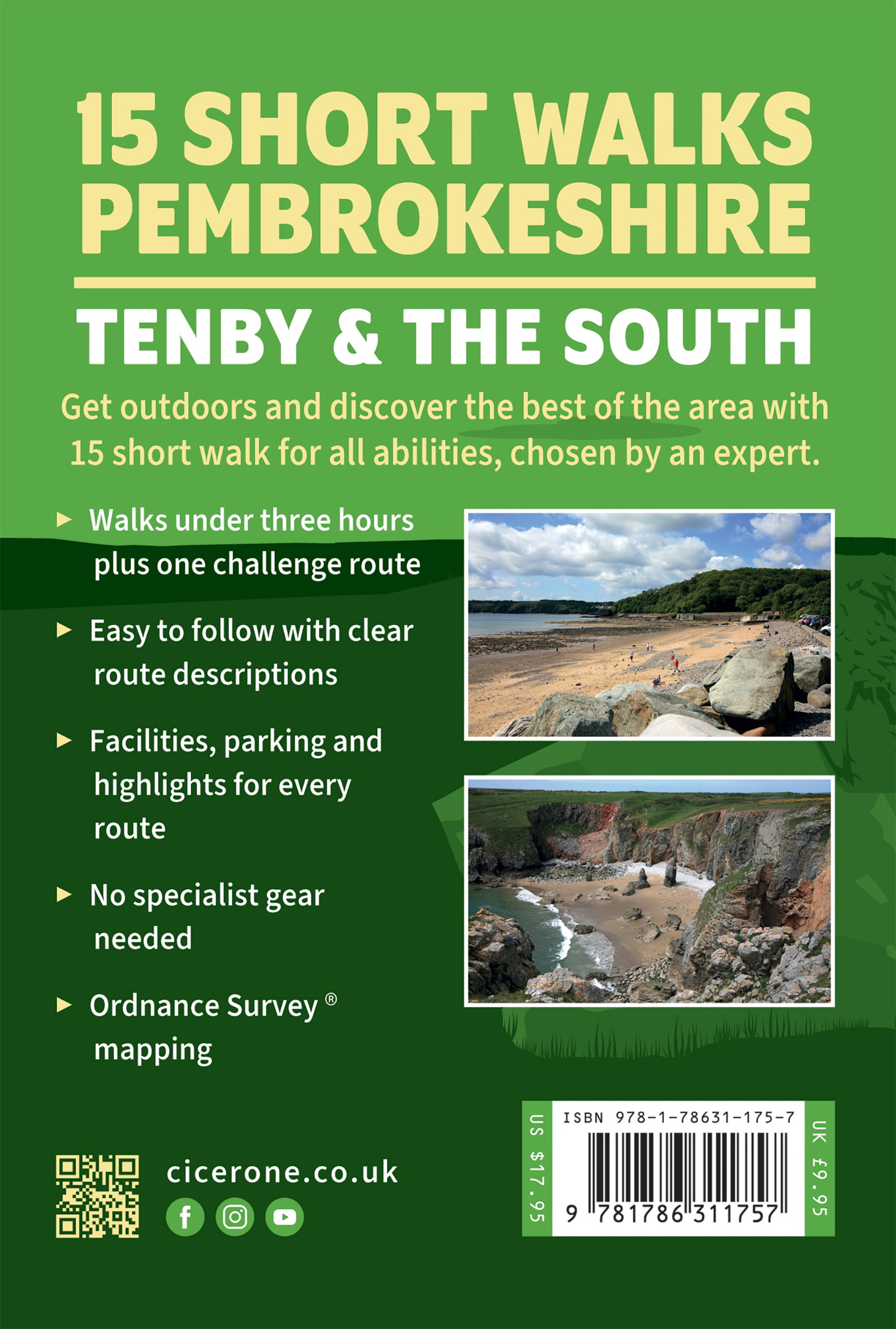 Bakside av Short Walks in Pembrokeshire: Tenby and the south