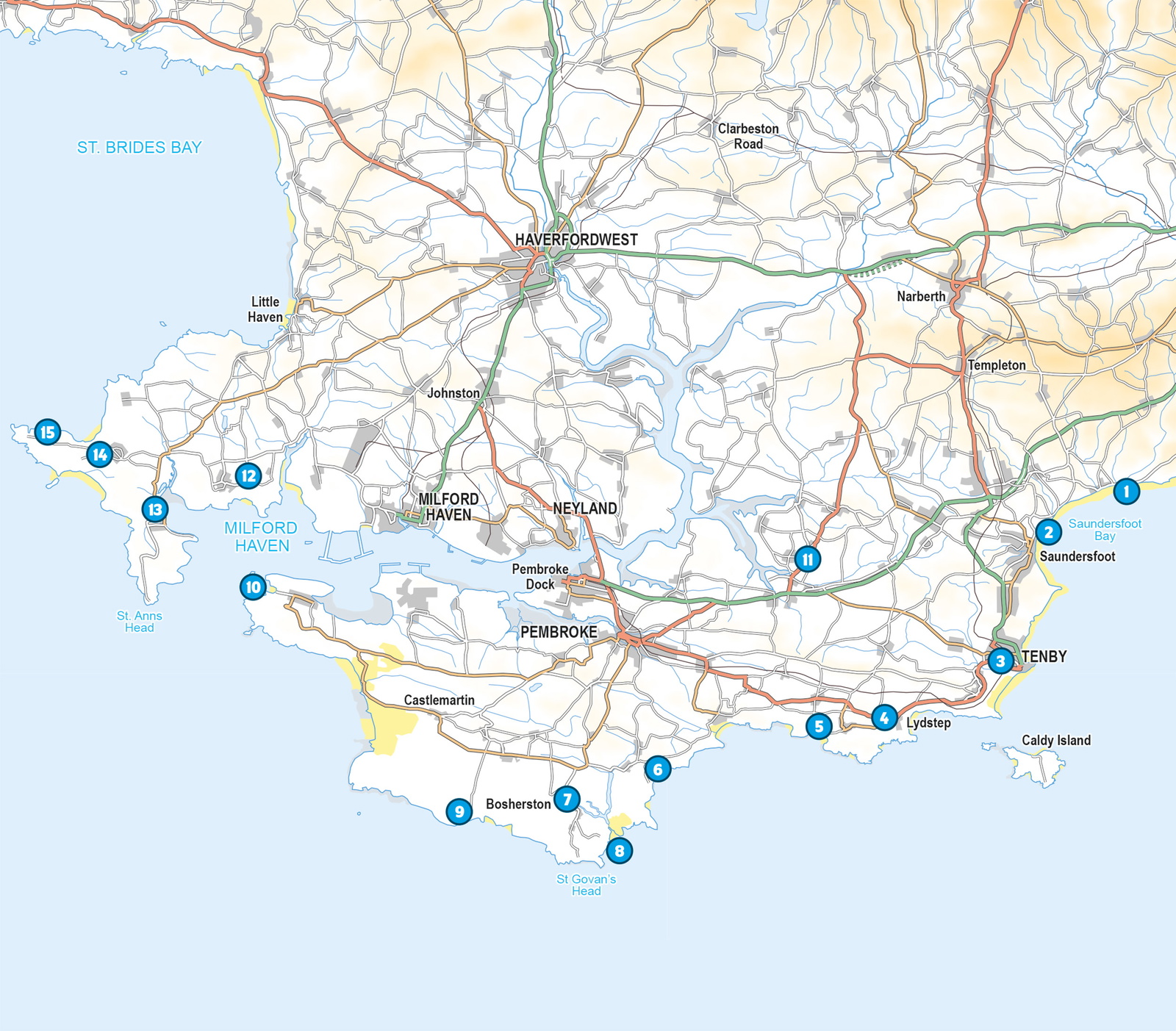 Short Walks in Pembrokeshire: Tenby and the south – bla i boken