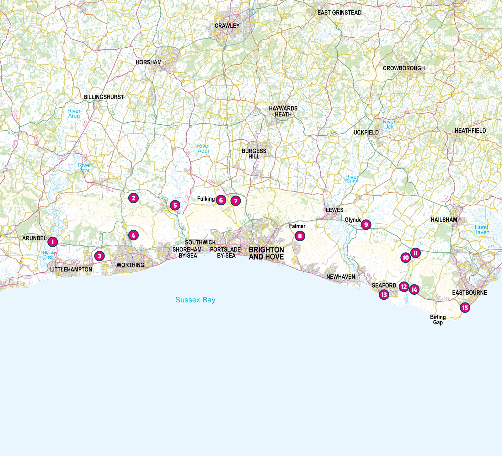 Short Walks in the South Downs: Brighton, Eastbourne and Arundel – book preview