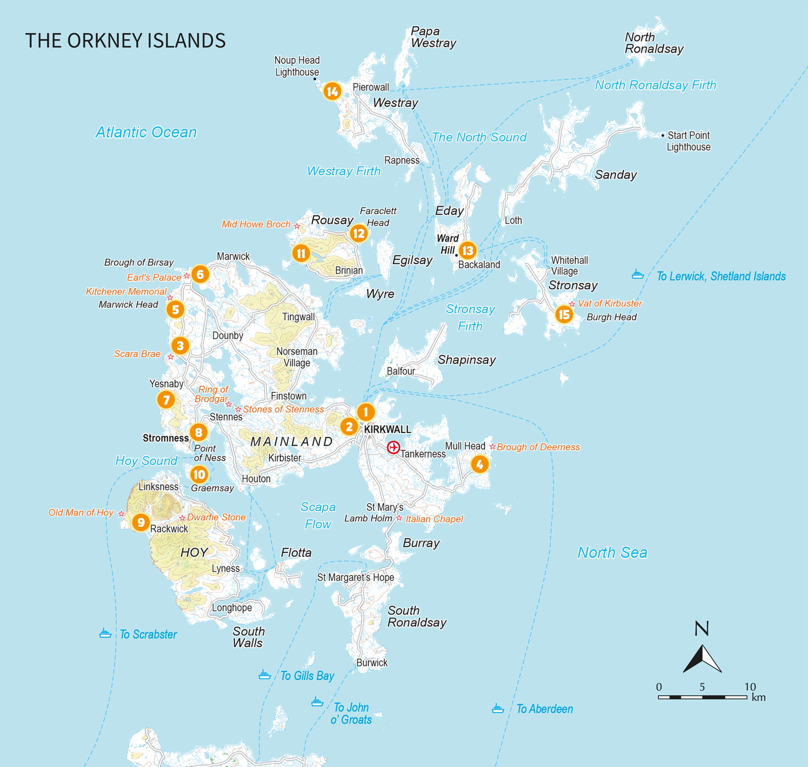 15 Short Walks on the Orkney Islands – bla i boken
