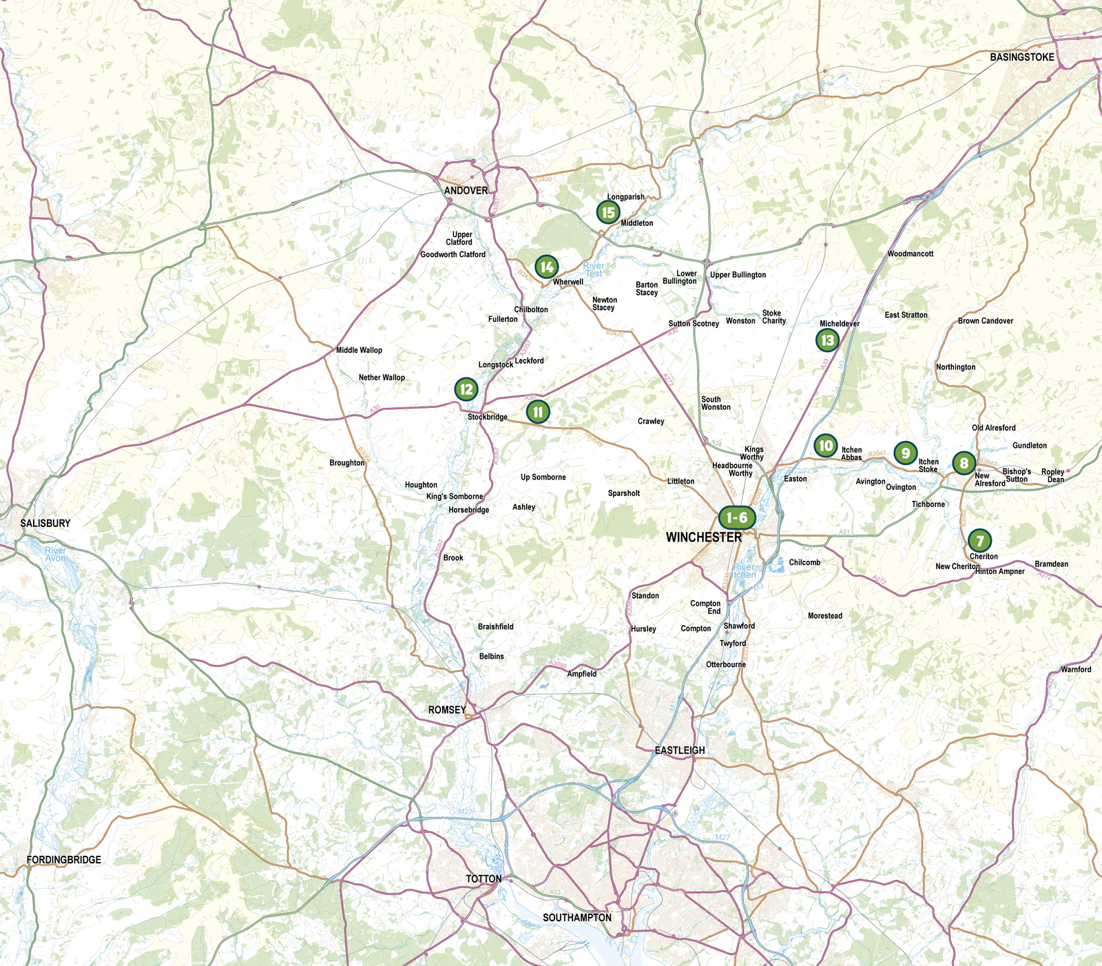 Short Walks Winchester – bla i boken