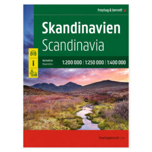 Forsiden av Skandinavia bilatlas fra freytag & berndt