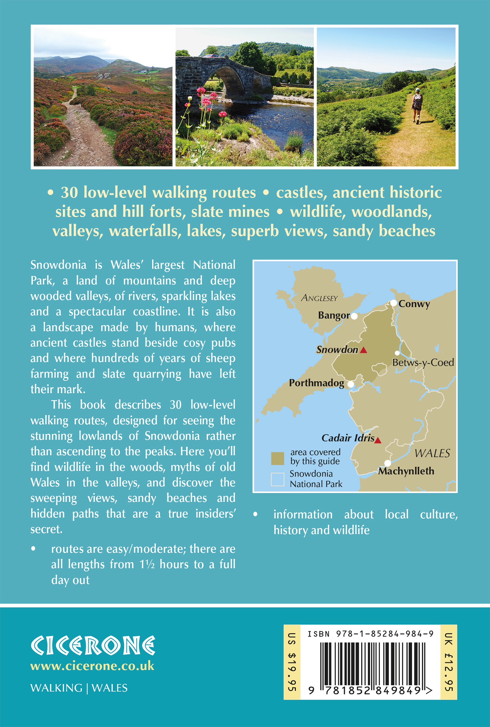 Bakside av Snowdonia: 30 Low-level and Easy Walks - North