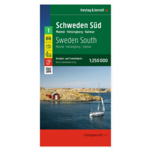 Forsiden av Sør-Sverige veikart 1:250 000 fra freytag & berndt