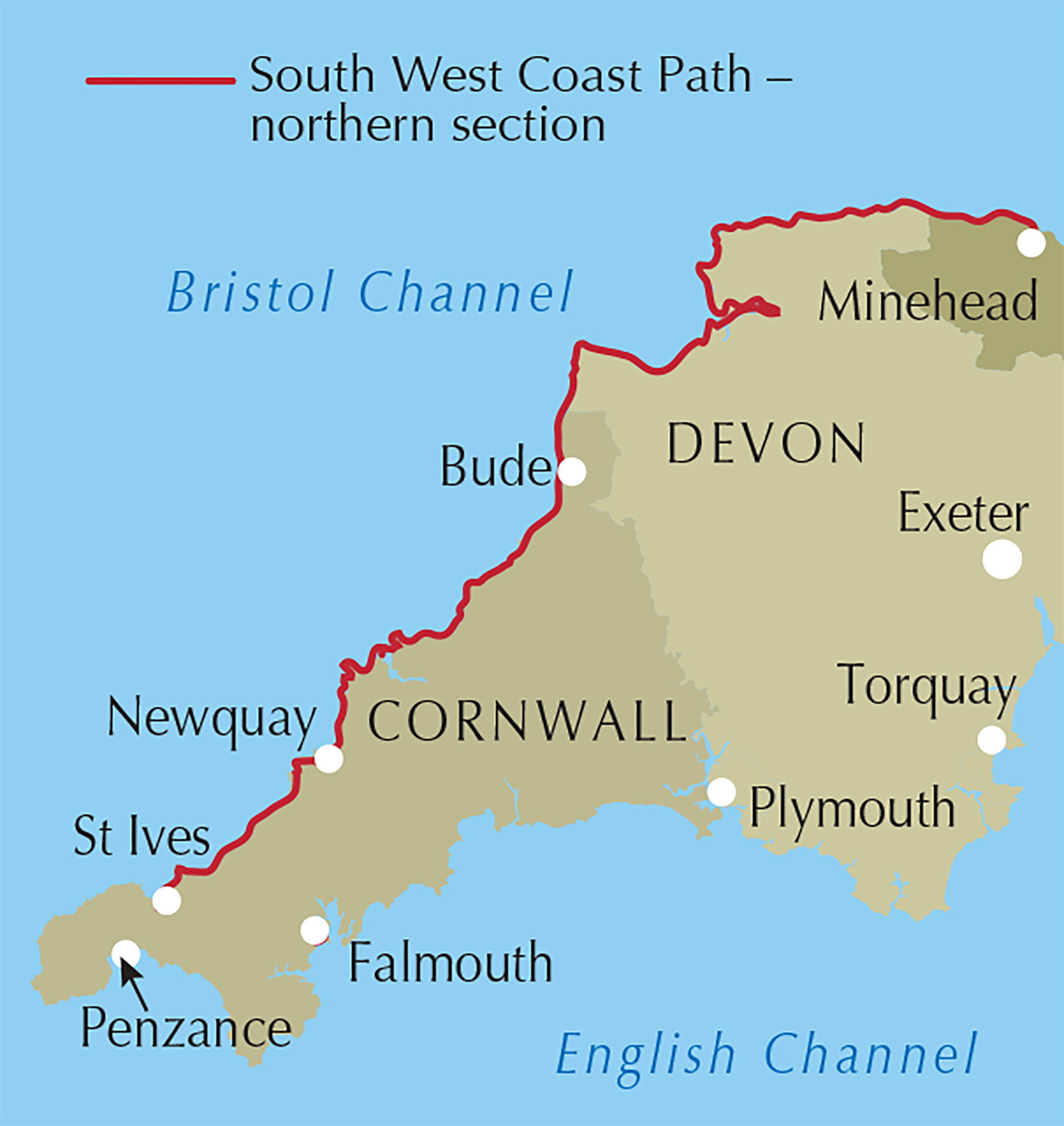 South West Coast Path Map Booklet - Vol 1: Minehead to St Ives – book preview