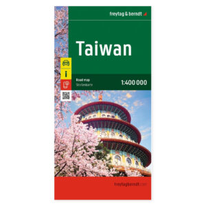 Vei- og reisekart over Taiwan i målestokk 1:400 000