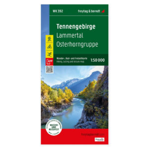 Veikart over Tennengebirge fra freytag & berndt