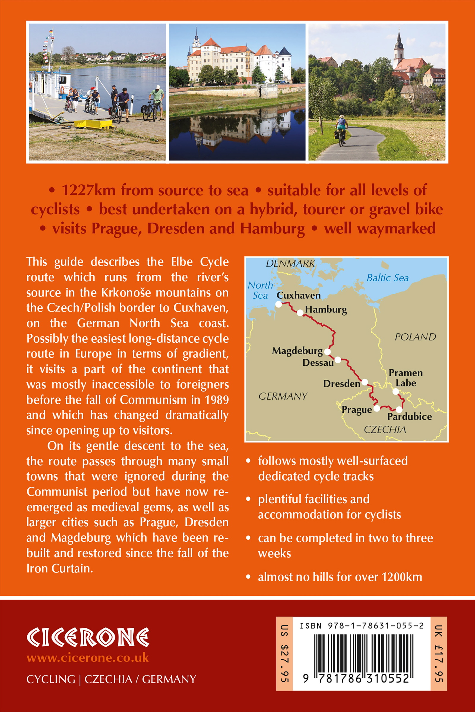 Bakside av The Elbe Cycle Route