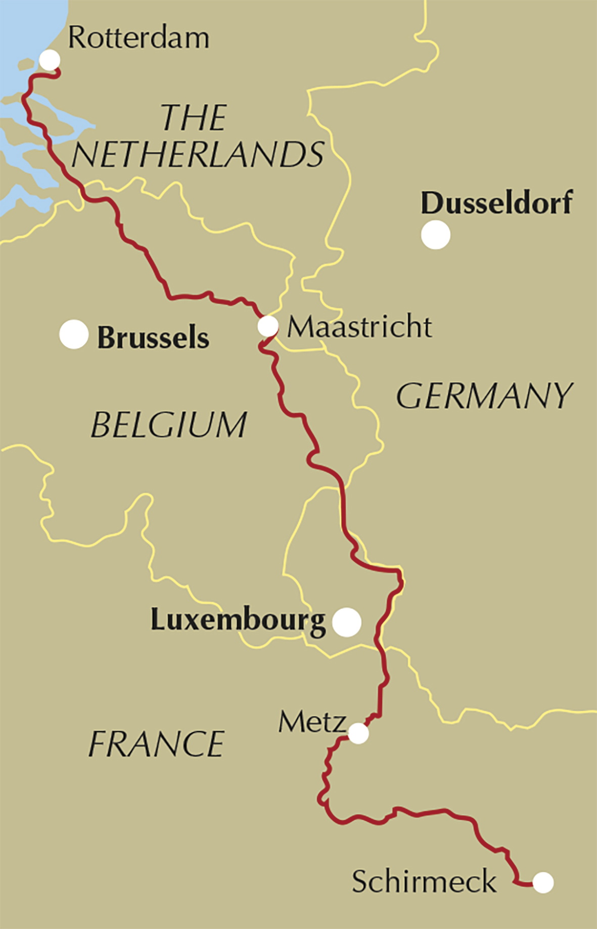 The GR5 Trail - Benelux and Lorraine – bla i boken