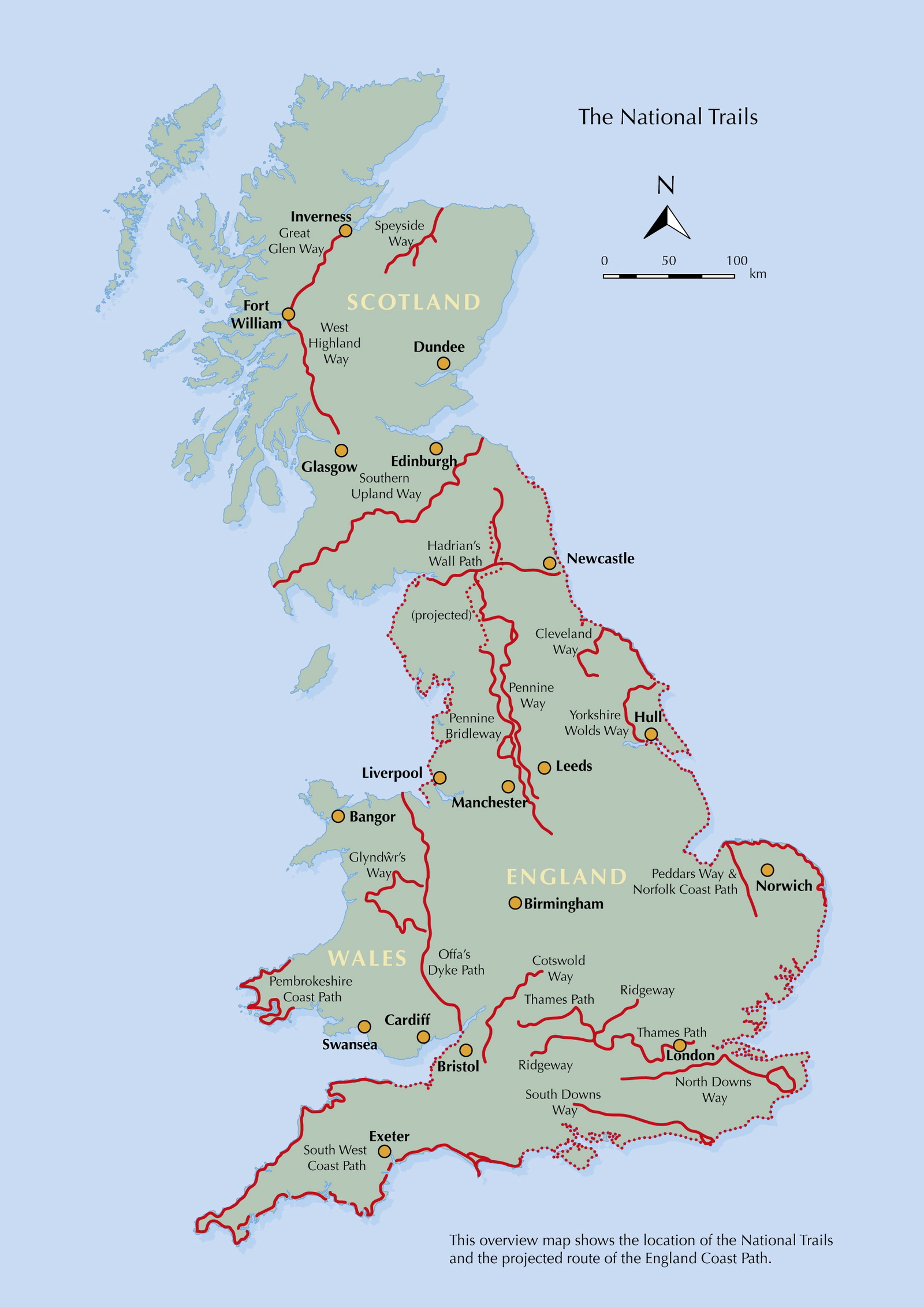 The National Trails – bla i boken