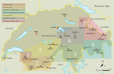 The Swiss Alps – bla i boken