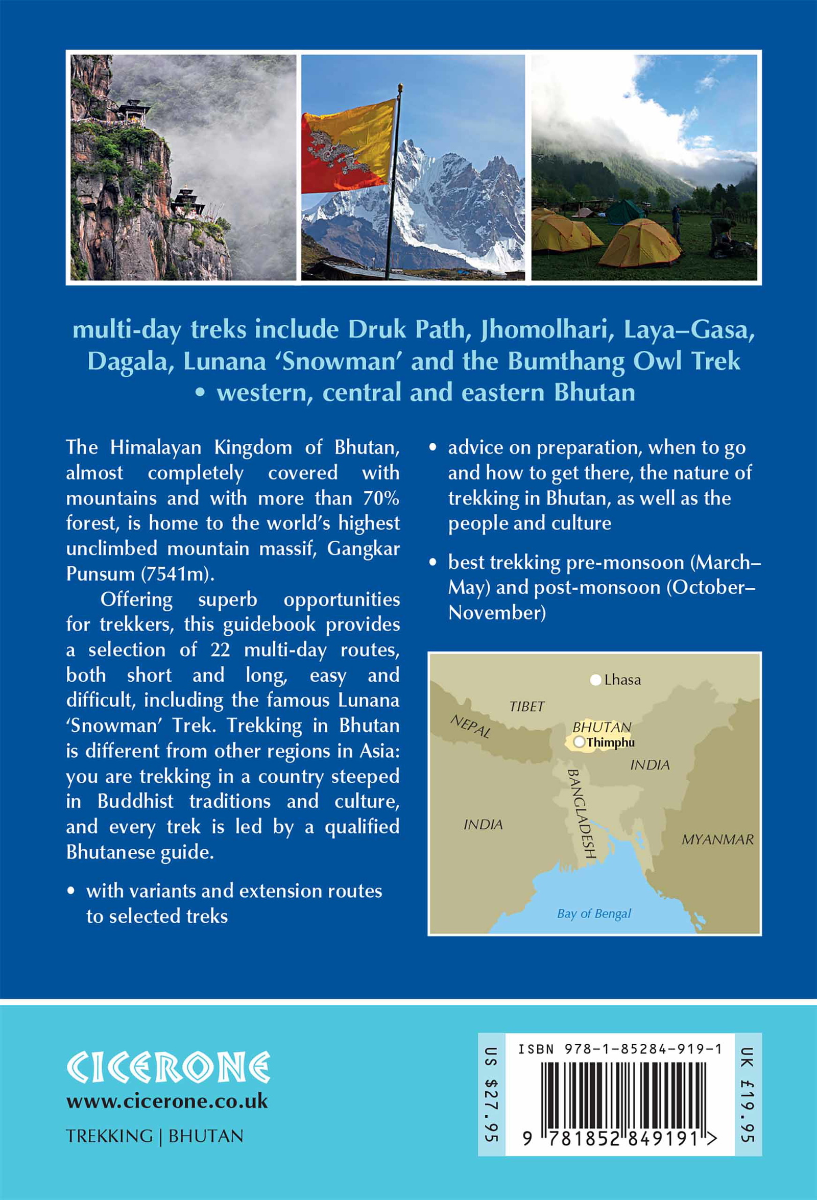 Bakside av Trekking in Bhutan
