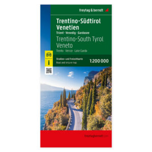 Veikart over Trentino-Alto Adige og Veneto fra freytag & berndt