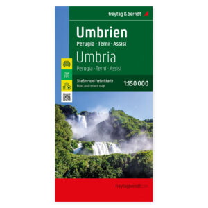 Veikart over Umbria fra freytag & berndt