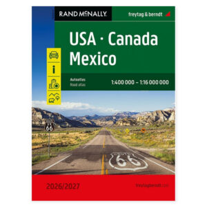 Stor bilatlas over USA, Canada og Mexico fra freytag & berndt