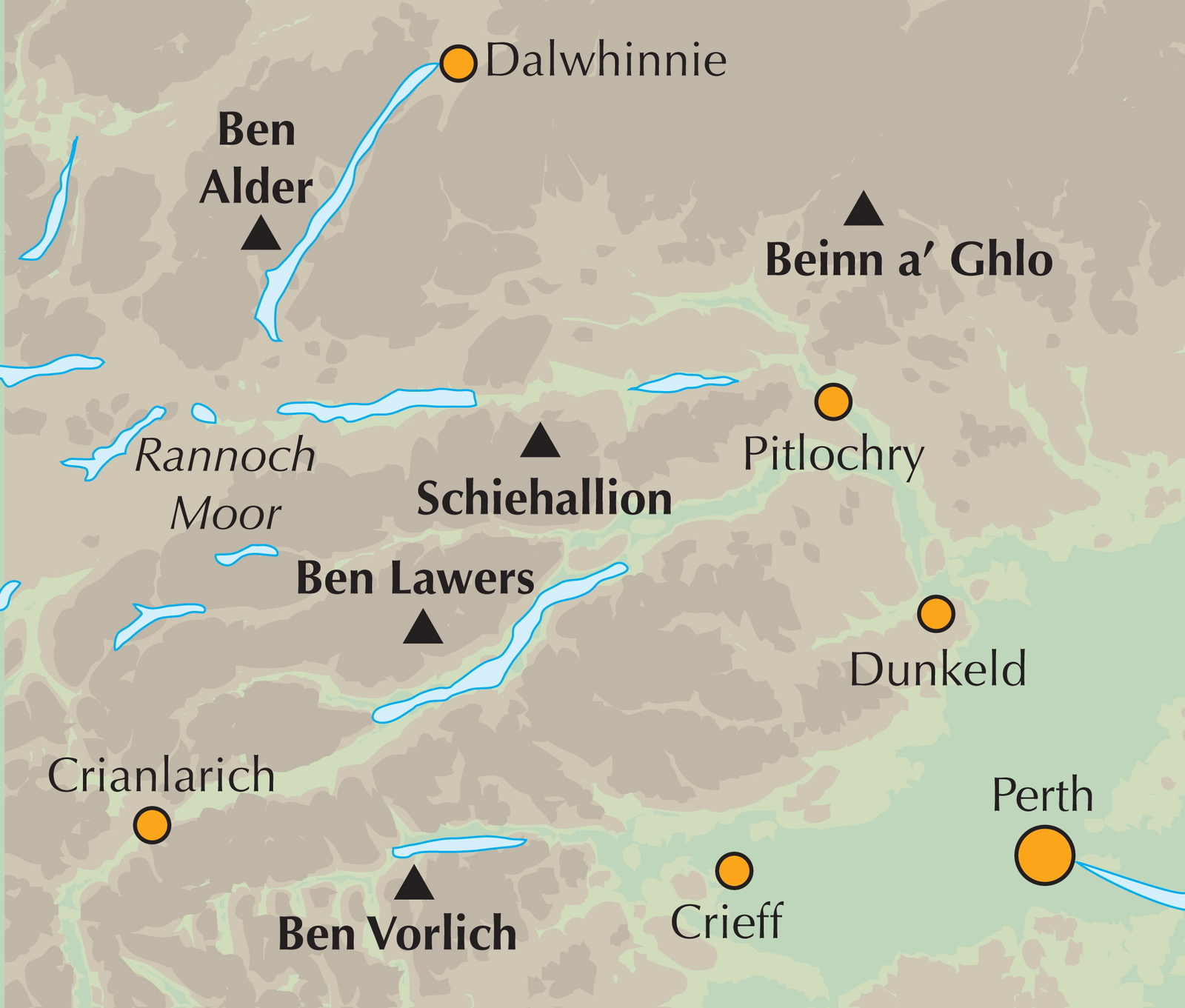 Walking Ben Lawers, Rannoch and Atholl – bla i boken