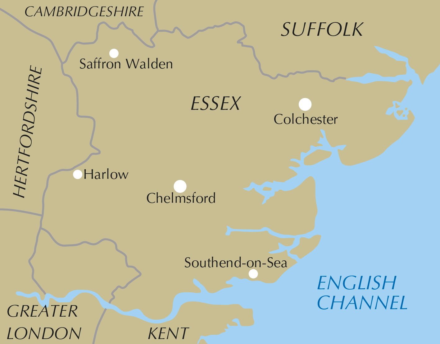 Walking in Essex – bla i boken