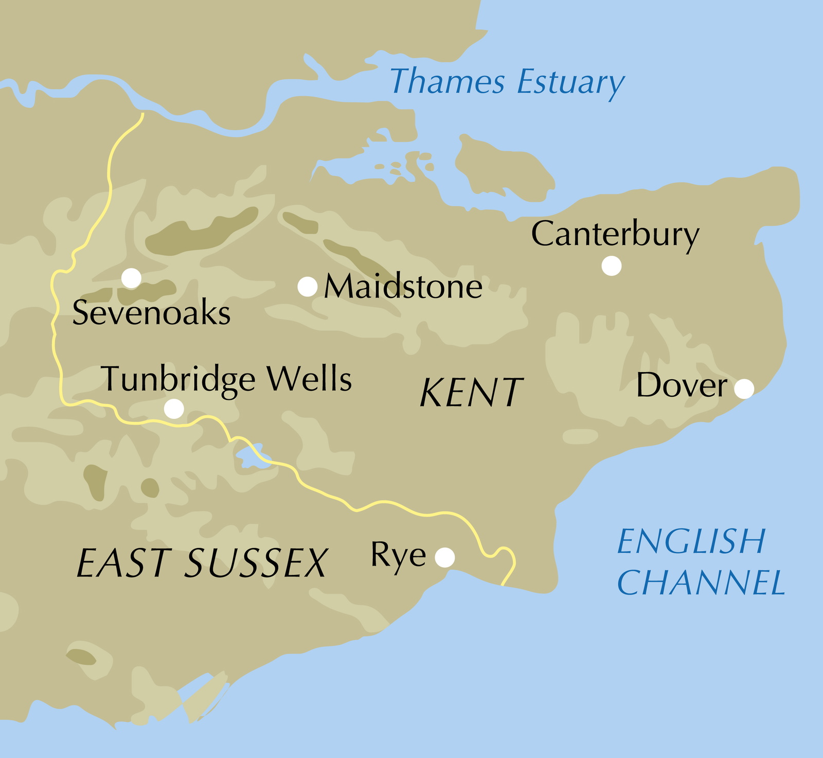 Walking in Kent – bla i boken