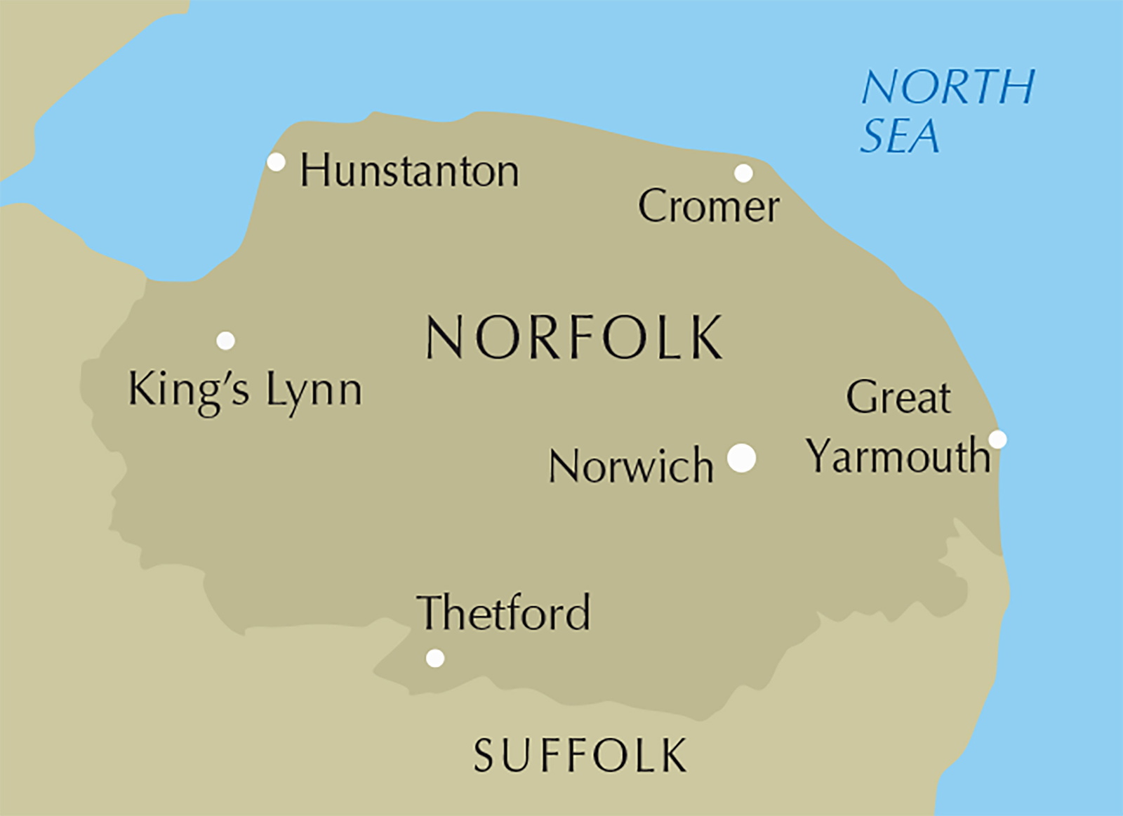 Walking in Norfolk – bla i boken