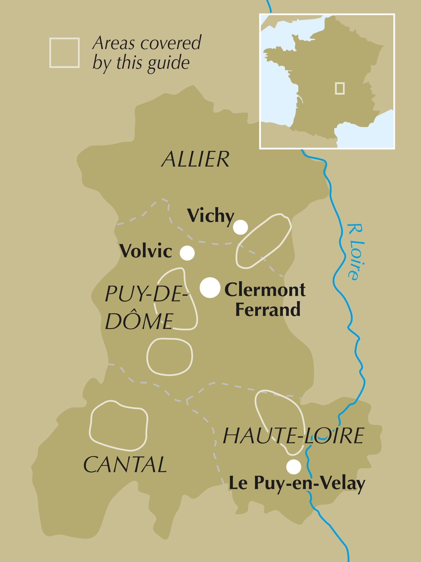 Walking in the Auvergne – bla i boken