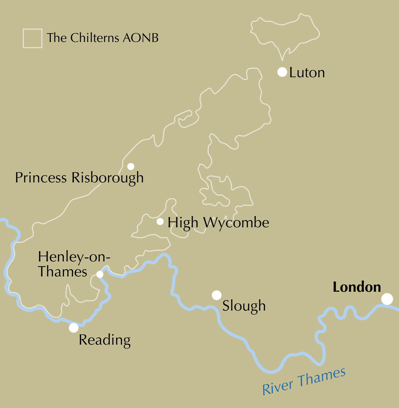 Walking in the Chilterns – bla i boken
