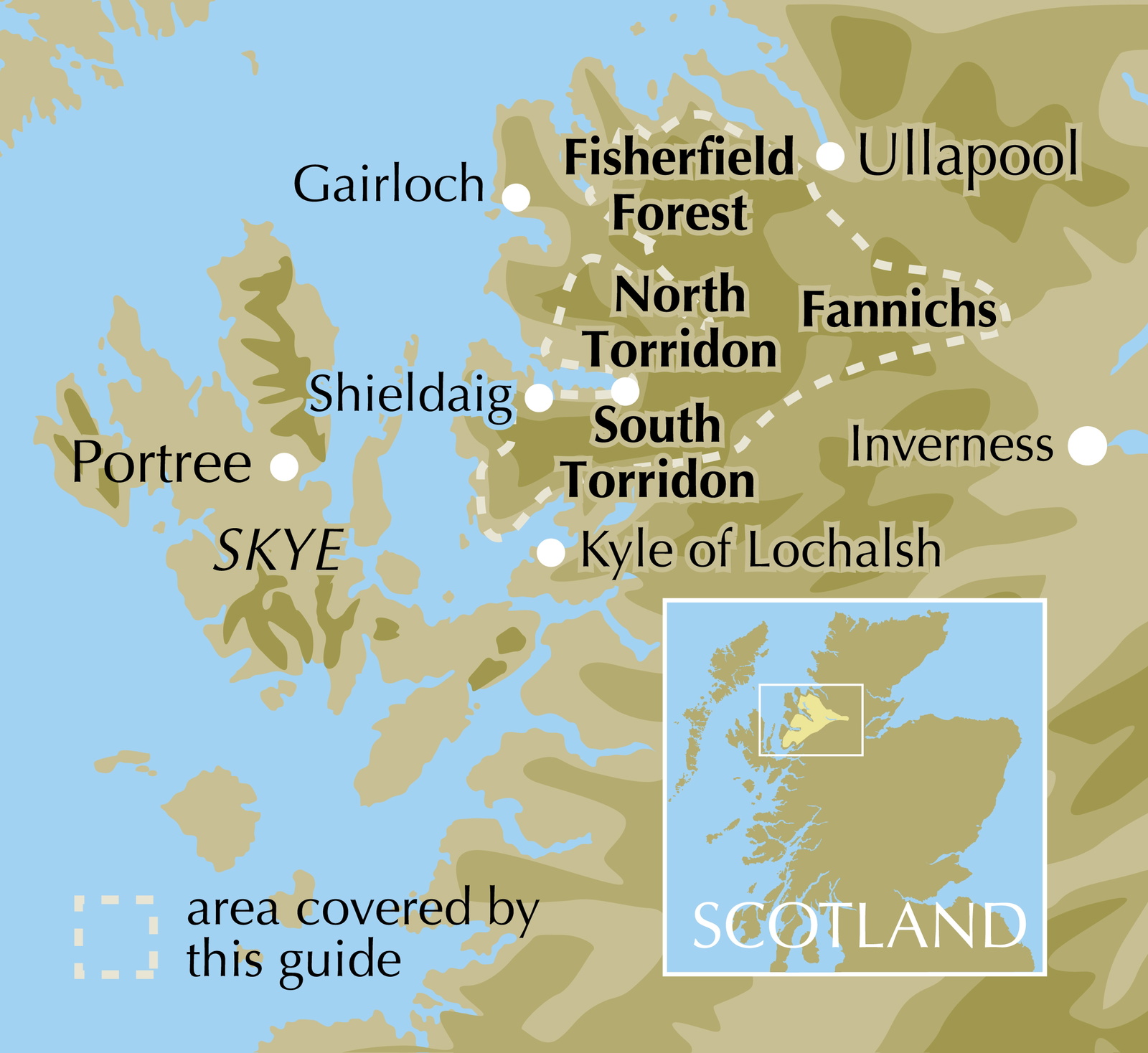 Walking in Torridon, Fisherfield, Fannichs and An Teallach – bla i boken