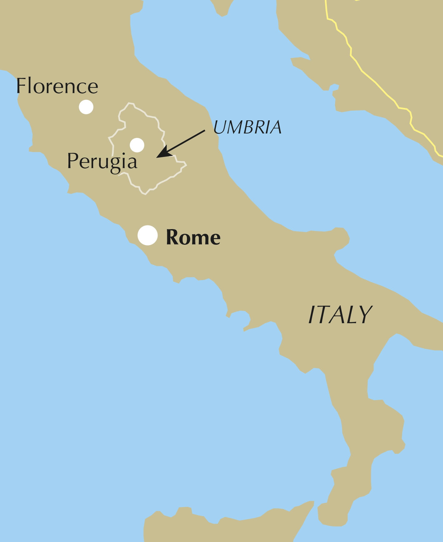 Walking in Umbria – bla i boken