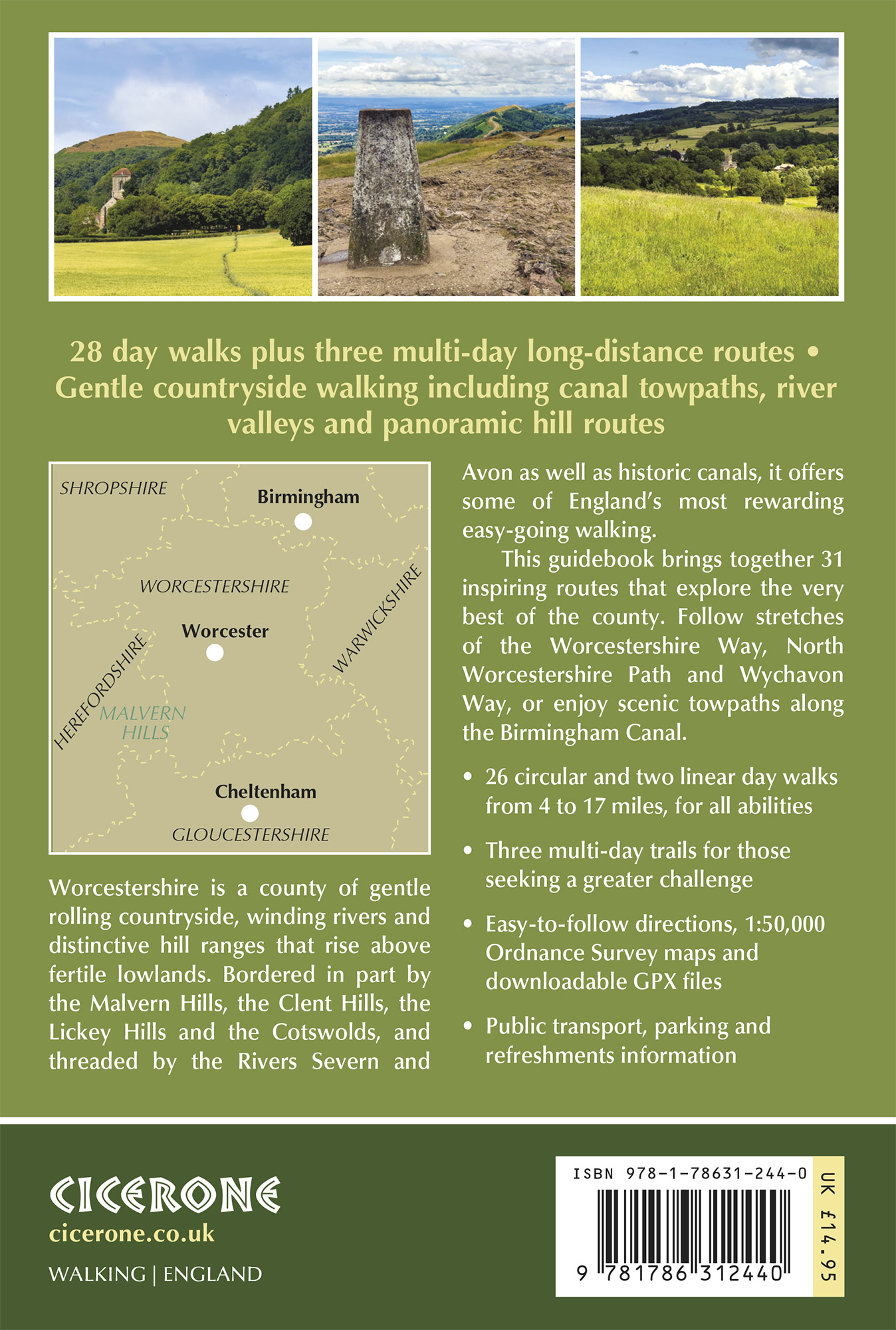 Bakside av Walking in Worcestershire