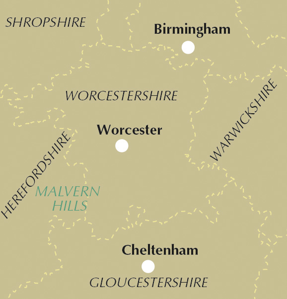 Walking in Worcestershire – bla i boken